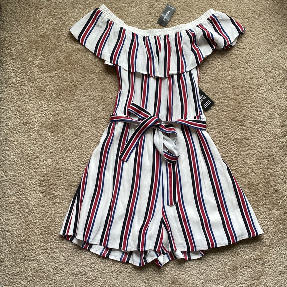 Express striped romper
